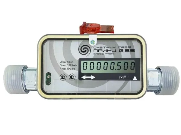 Ультразвуковой смарт-счётчик газа Prins G2,5 с GPRS-модемом и клапаном