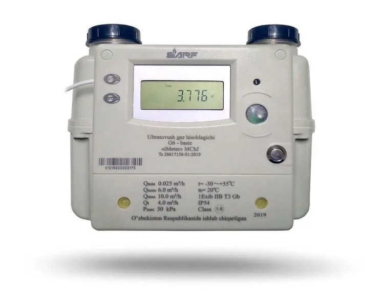 SARF G6 ultratovushli smart gaz hisoblagichi, GPRS-modem va klapan bilan